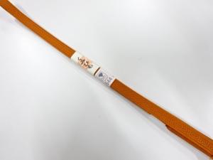 未使用品　正絹　帯留め用　手組三分紐